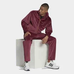 adidas Originals Men's Adicolor Velour FireBird Suit (Jacket & Pant) - Picture 1 of 12