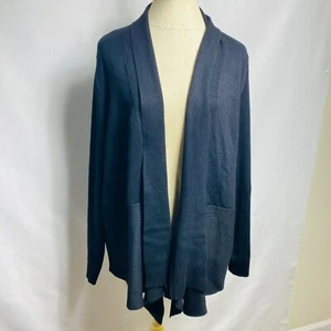 AVON women knit open cardigan size 3X/3T (26W-28W) black NWT - Imagen 1 de 3