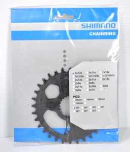 Shimano Chainring FC-M6100-1 + 1x12 Speed + 32T Black Y0L198050 - Picture 1 of 4