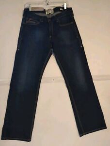 ARIAT M7 Slim Fit Straight Leg NWT Stretch Jeans 32 x 30 Zip Fly Dark Wash - New