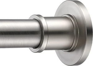 BRIOFOX 62-105 Inch Industrial Shower Curtain Rod | Non-Slip, Rustproof Steel - Picture 1 of 6