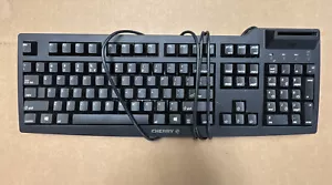 CHERRY RS 6600 USB KEYBOARD W/SMART CARD DOD STANDARD TRANSOURCE - Picture 1 of 10