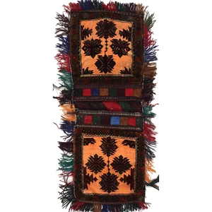 Afghan Wool Area Rug Saddle Bag Style Arabian Show Horses Art 117x42cm - Picture 1 of 2