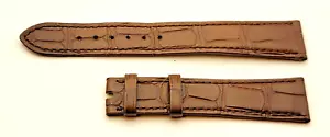NEU? Camille Fournet Paris braunes Lederuhrenarmband 20/16 mm 85+124 mm Frankreich - Bild 1 von 2