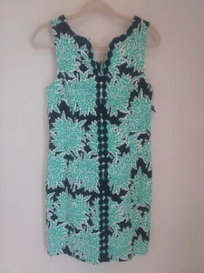 Vestido para mujer Crown & Ivy nuevo con etiquetas bordado sin mangas talla 4 turquesa y negro - Imagen 1 de 8