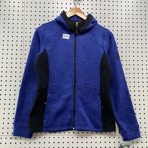 New Gerry Hooded Womens Jacket Blue Hoodie Full ZIp Ladies SMall 19x24 - Picture 1 of 24