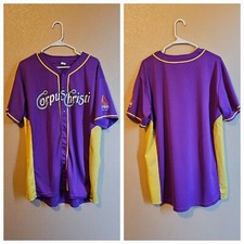 MINOR LEAGUE ASTROS AA CORPUS CHRISTI HOOKS  STADIUM GIVEAWAY JERSEY LARGE USED