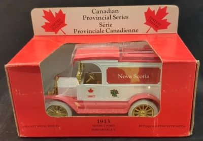 Ertl 1913 Modelo T Ford Bank, Serie Provincia Canadiense, Nueva Escocia, #9216 Foto 1 de 4