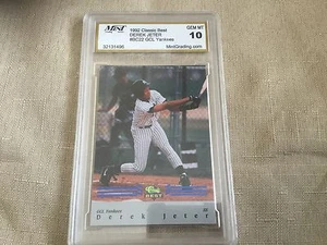 1992 DEREK JETER CLASSIC BEST "RARE BLUE" ROOKIE CARD-GEM MINT 10 Low Production - Picture 1 of 2