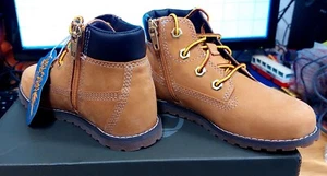 Timberland, Pokey Pine - Lace-Up Side Zip Boots - Toddler UK 10 - New - See Info - Picture 1 of 14
