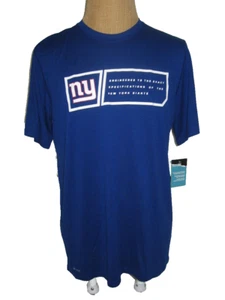 NEW YORK GIANTS NIKE T SHIRT ADULT MEN'S LARGE BLUE NEW with tag NWT - Picture 1 of 4