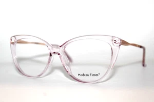 NUEVOS MARCOS DE GAFAS AUTÉNTICOS DE CRISTAL LILA DE LOS TIEMPOS MODERNOS 56-16-145 MM - Imagen 1 de 7