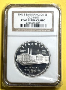 2006 S San Francisco Old Mint Commemorative Silver Dollar NGC PF 69 Ultra Cameo - Picture 1 of 3