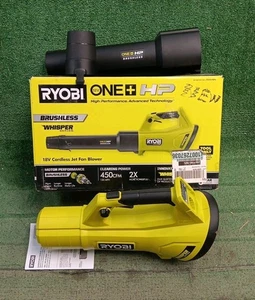 Soplador inalámbrico 450CFM Ryobi P21014BTL 18V serie Whisper - SOLO HERRAMIENTA - Imagen 1 de 13