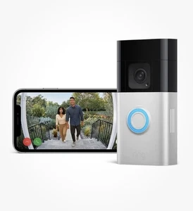 Ring Battery Video Doorbell Plus - Wireless Doorbell Camera 1536p - Night Vision - Picture 1 of 3