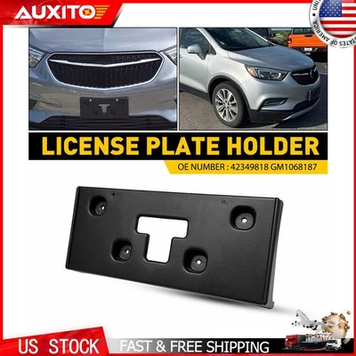 Soporte de matrícula delantero negro de repuesto para Buick Encore 2017-2022 Foto 1 de 4