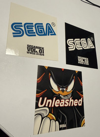 SEGA Dreamcast Sonic Adventure 2 Promo Shadow the Hedgehog card Sega Stickers