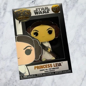 POP! Pin STAR WARS PRINCESS LEIA 01 4” Enamel Pin New in Box - Picture 1 of 4