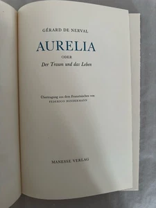 Aurelia oder Der Traum und das Leben. Übertragung aus dem Französischen von Fred - Picture 1 of 2