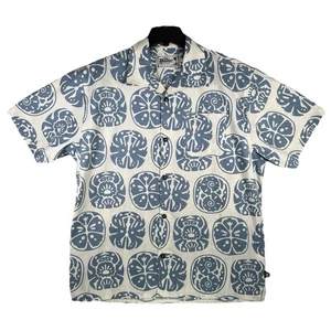 Howler Bros Dobby Camp Guayabera Hermanos Shirt Mens Large Short Sleeve - Picture 1 of 10