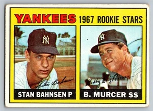 1967 Topps #93 Yankees 1967 Rookie Stars (Stan Bahnsen / Bobby Murcer) - Bild 1 von 3