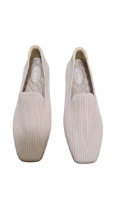 Neu ohne Etikett Vivaia Damen-Slipper quadratische Zehenpartie beige Strick-Loafer Größe 40,5 hellwei " - Bild 1 von 9