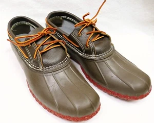 LL Bean Botas Goma Mocs Pato Zapatos Campo Oliva/Marrón/Naranja Suela - Para hombres 11 M - Imagen 1 de 9