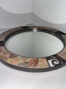 Pier 1 Imports Waschtisch Tablett Bronze verspiegelt für Kosmetik Parfums 13" Thailand - Bild 1 von 8