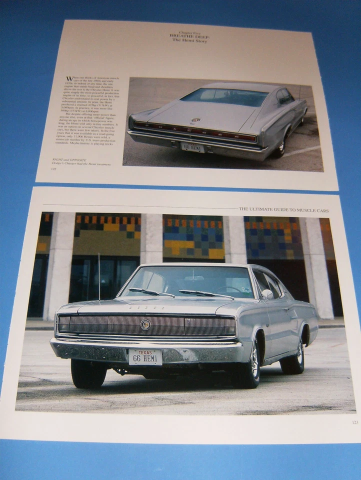 1966 DODGE CHARGER HEMI PHOTO/POSTER LOT 66 426 MOPAR 67★★ - Image 1 of 1