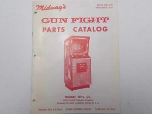 Midway: Gun Fight- Gun Game -  Parts Catalog- NOS - Picture 1 of 1