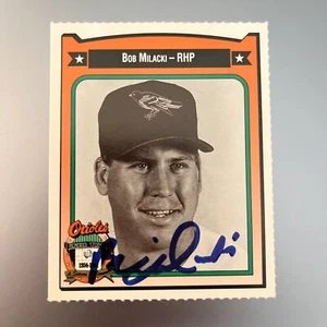 BOB MILACKI 1991 CROWN ORIOLES AUTOGRAPHED SIGNED AUTO BASEBALL CARD - Picture 1 of 1