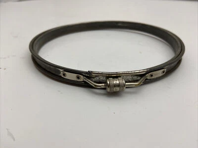 Vintage EMBRO ADJUSTO  Pat'd 6-inch Metal Cork Lined Embroidery Hoop - Image 1 of 4