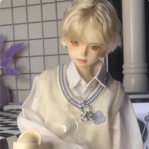 Cool 1/4 BJD Doll SD Resin Joint Eyes Face Makeup Young Male Boy Bare Doll Gift - Picture 1 of 8
