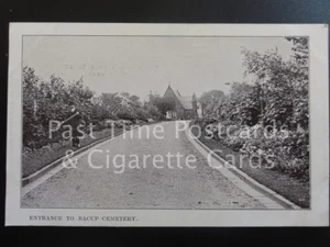 Lancashire: Entrance to Bacup Cemetery, Old PC - showing Gardener at work - Picture 1 of 1