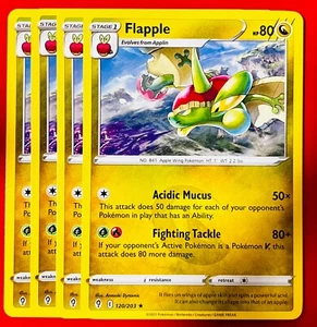 4x Flapple 120/203 Pokémon TCG Evolving Skies NM Playset Lot Rare - Picture 1 of 1