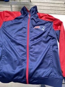 Men’s Majestic Full Zip New England Patriots Embroidered Jacket Size XLT - Picture 1 of 10