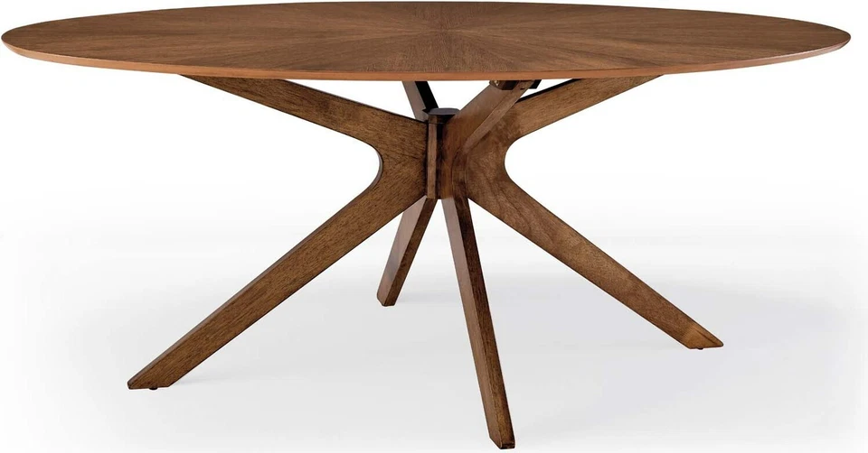 Mesa de Comedor Modway Crossroads Madera, 71", Madera de Roble Nogal Marrón Foto 1 de 4