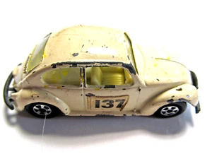 1968 Lesney Matchbox #15 Volkswagen 1500 Saloon Bug Beetle VW  Superfast D206 - Picture 1 of 7