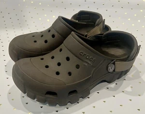 CROCS OFF ROAD Sport CLOGS BLACK ADJUSTABLE STRAP Men’s 6 Women’s 8 - Picture 1 of 7