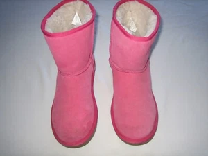 womens ugg short boots size 5 pink - Picture 1 of 8