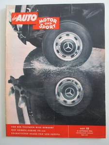 Das Auto Motor und Sport Heft Nr. 19 September 1956 Test Heinkel-Kabine 175 ccm - Picture 1 of 8