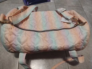 Olivia Miller Duffle Bag Rainbow With Hearts New With Tag - Picture 1 of 5