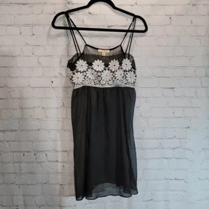 Flora Nikrooz black mesh chemise size L - Picture 1 of 10