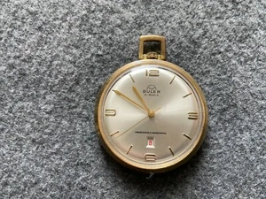 Reloj de bolsillo mecánico vintage Buler 21 joyas hecho en Suiza - Imagen 1 de 4