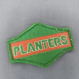 PLANTERS Agriculture Feed Orange & Green Advertising 2.5" x 3.5" Patch - Picture 1 of 2