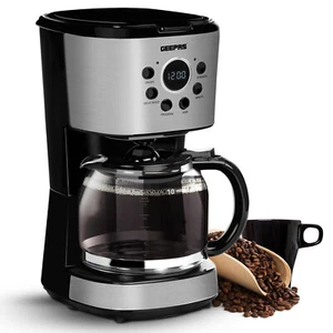 1.5L Filter Coffee Machine 900W Drip Coffee Maker Espresso Macchiato Tea & Coffe - Picture 1 of 5