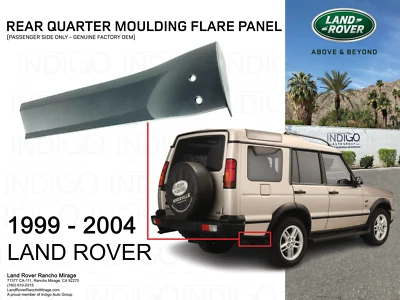 99-04 Land Rover Discovery II CUARTO TRASERO DERECHO ACABADO MOLDURA DDE101720 Foto 1 de 4