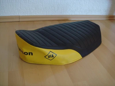 Simson Sitzbankbezug gelb-schwarz strukturiert gesteppt S50 S51 S70 - Bild 1 von 4