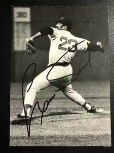 Foto autógrafa firmada por Luis Tiant 5X7 ~ calcetines rojos Boston - Imagen 1 de 2