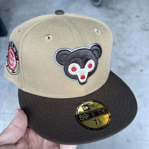 New Era Chicago Cubs Wrigley Field Patch 59FIFTY Gorra Ajustada Marrón 7 5/8 MLB - Imagen 1 de 2